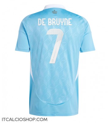 Belgio Kevin De Bruyne #7 Seconda Maglia Europei 2024 Manica Corta